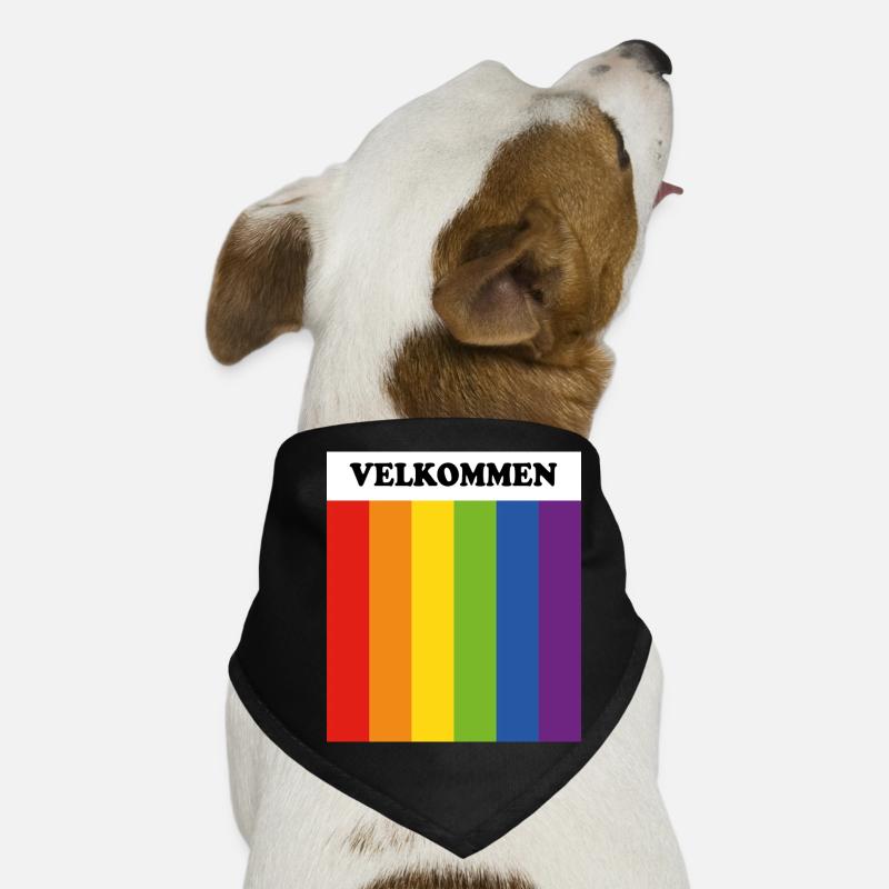Velkommen Rainbow Flag - LGBT Safe Space Norwegian Dog Bandana