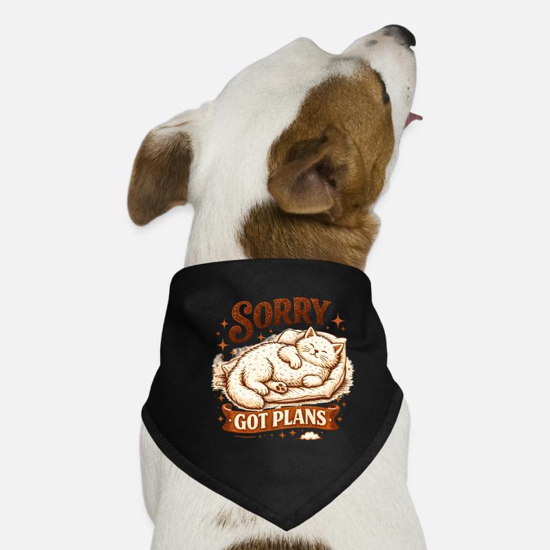 Katze schläft: Sorry, hab Pläne Prokrastination Hunde-Bandana