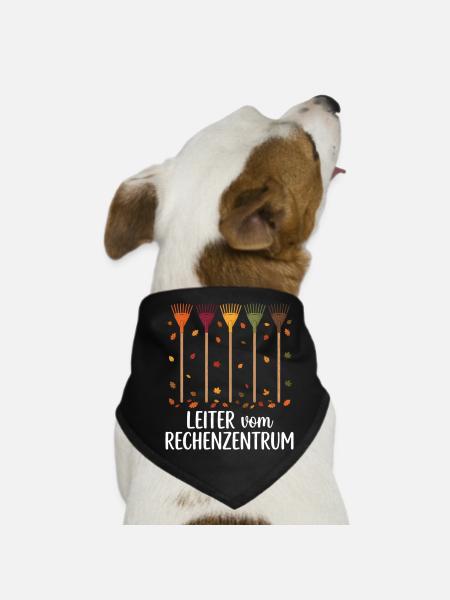 Rechenzentrum Gärtner Garten Gartenarbeit - Hunde-Bandana - Schwarz - Vorne