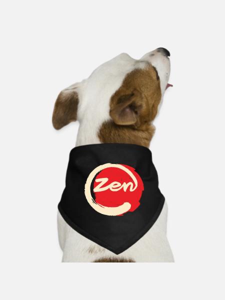 Zen - Hunde-Bandana - Schwarz - Vorne