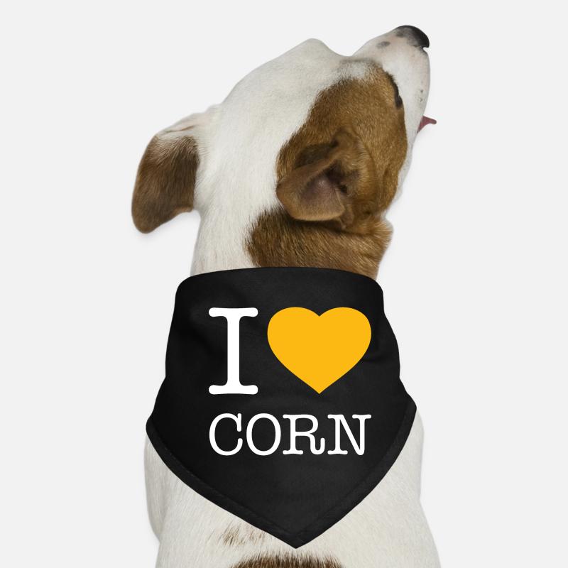 J’AIME LE MAÏS Bandana pour chien
