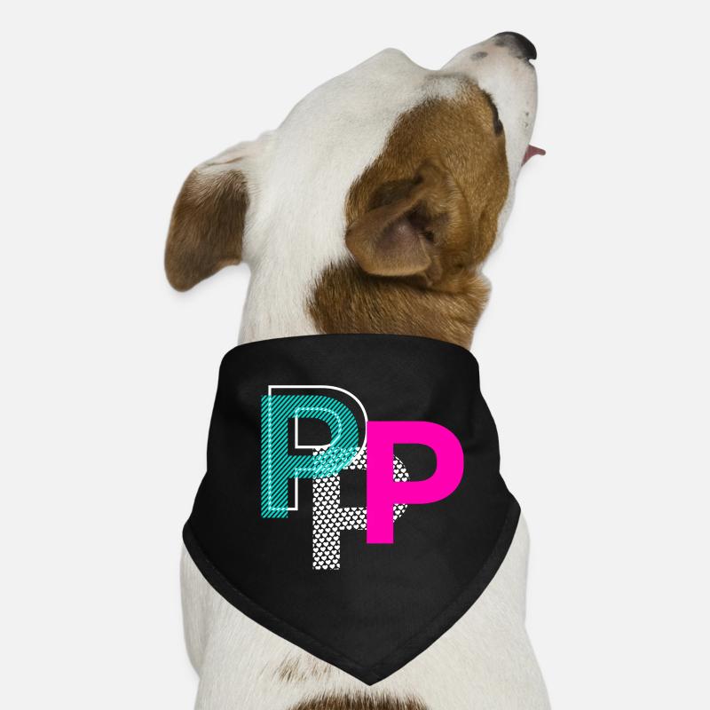 P Buchstabe Hunde-Bandana
