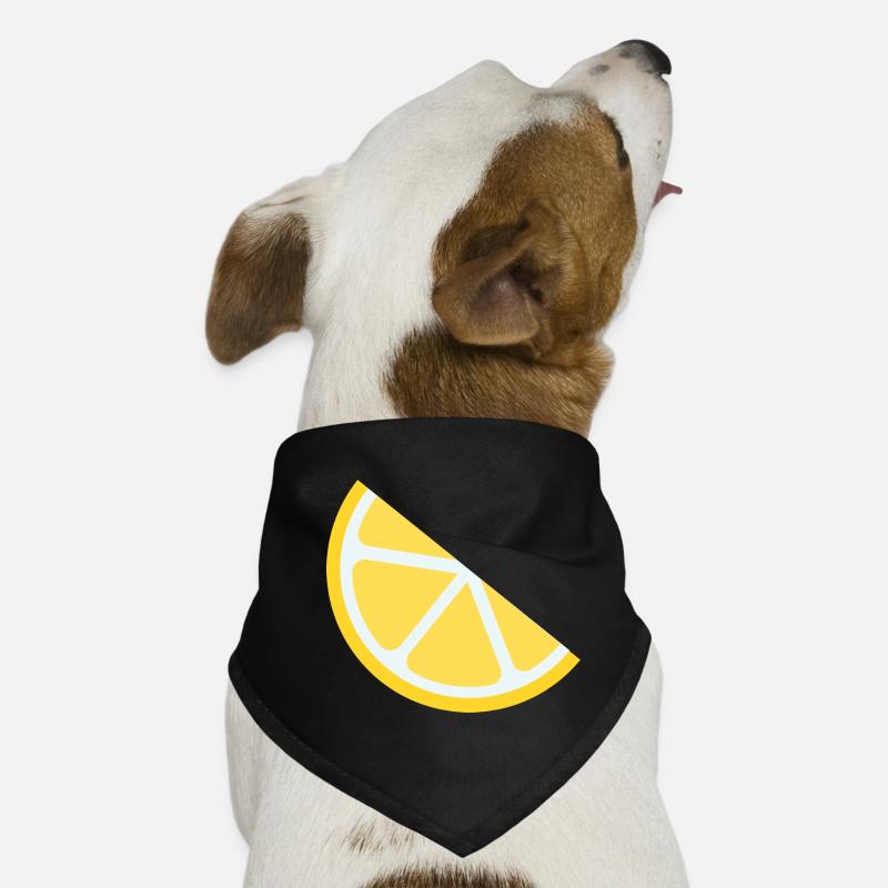 Lemon Slice Vintage Graphic Dog Bandana