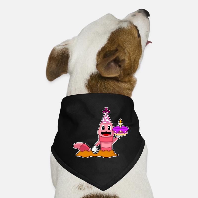Gâteau d’anniversaire Worm Bandana pour chien