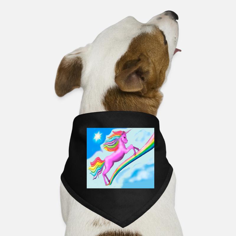 Licorne et arc-en-ciel Bandana pour chien