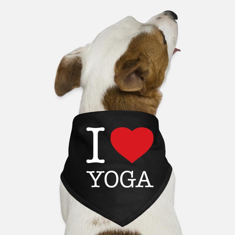 J’ADORE LE YOGA Bandana pour chien
