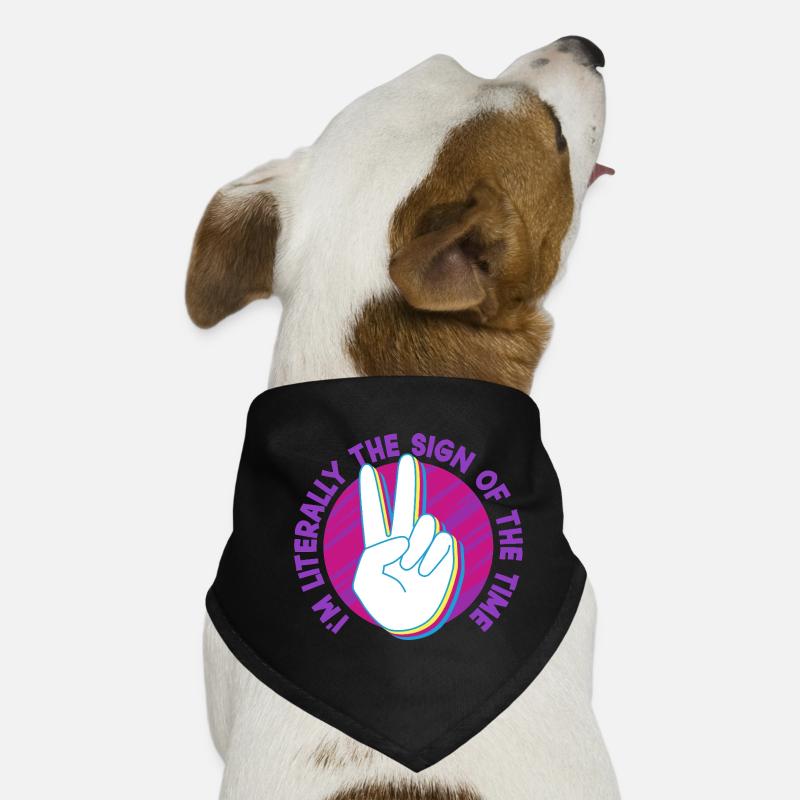 Interprète en langue des signes ASL Bandana pour chien