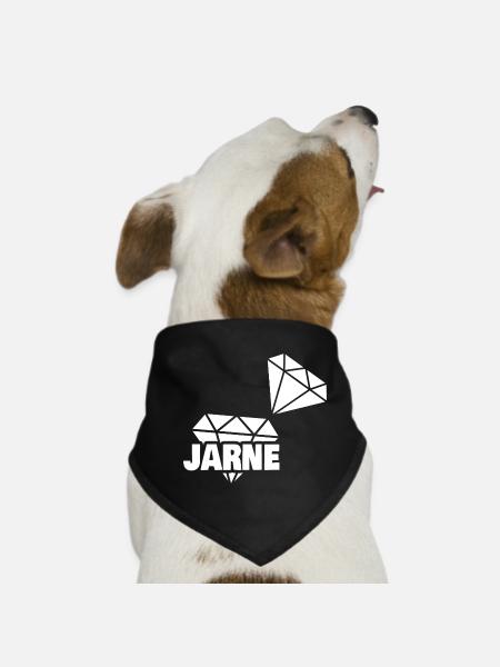 Edel Jarne - Hunde-Bandana - Schwarz - Vorne