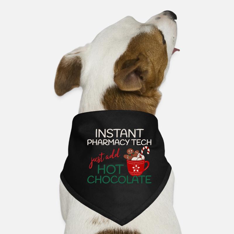 Pharmacie instantanée tech ajouter Noël au chocolat Bandana pour chien