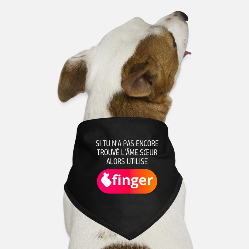 Fingeranwendung Hunde-Bandana