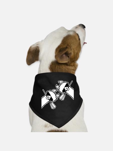 Équipe de lunettes de soleil Two Llamas Cool Dart Maul - Bandana pour chien - noir - Devant