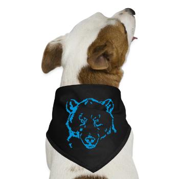 Bär - Hunde-Bandana - Schwarz - Vorne