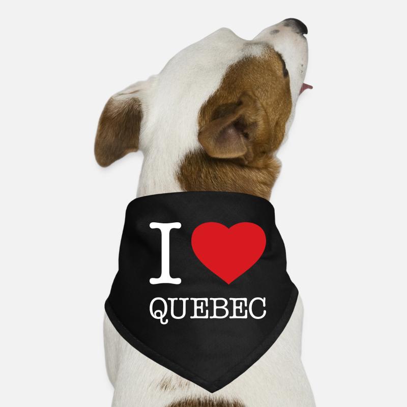 I LOVE QUEBEC Dog Bandana