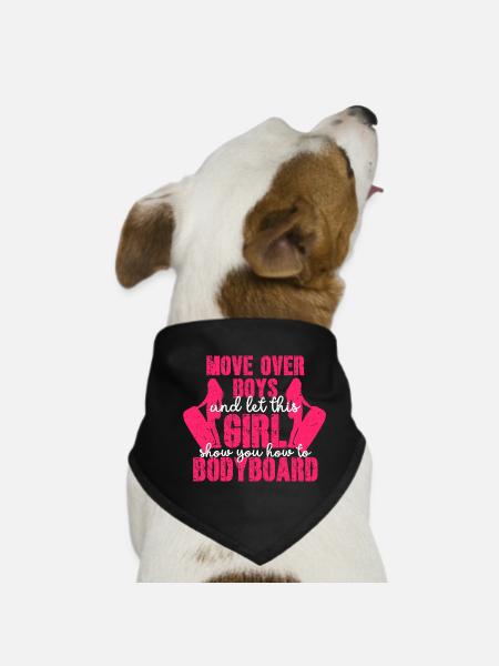 Bodyboarder Bodyboarder - Bandana pour chien - noir - Devant