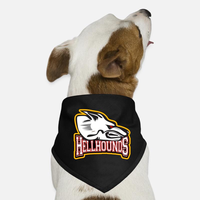 Hellhounds Logo - Hunde-Bandana - Schwarz