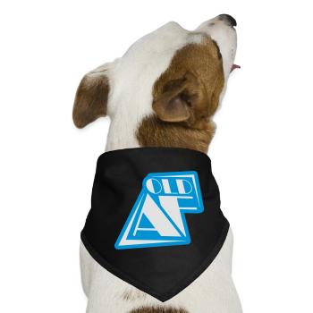 old AF Text Logo - Hunde-Bandana - Schwarz - Vorne