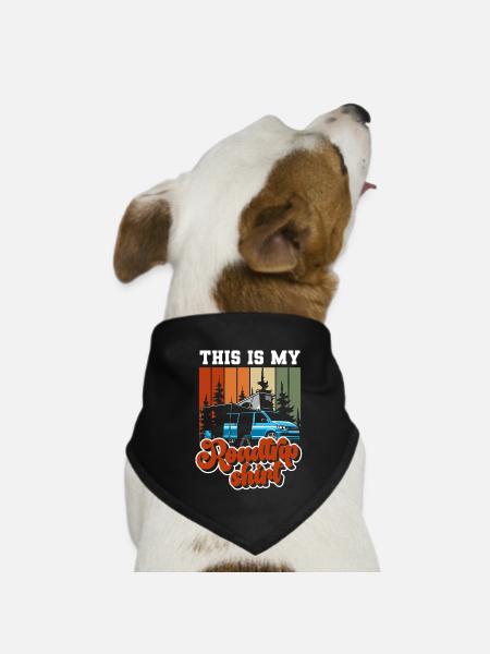 Urlaub Outdoor Sommer Auto - Hunde-Bandana - Schwarz