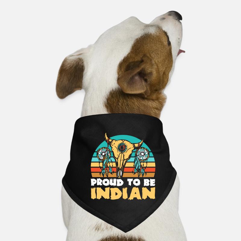 Native American Skull Dog Bandana