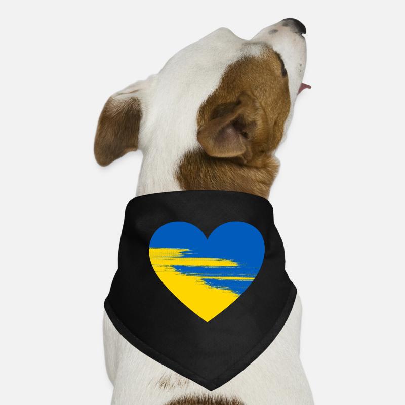 Ukraine Heart Dog Bandana