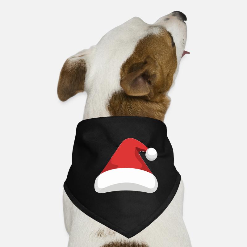 Elf Hat Santa Hat - Dog Bandana - black