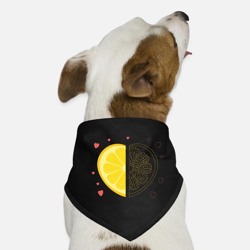 Lemon Heart – Missing My Other Half Dog Bandana