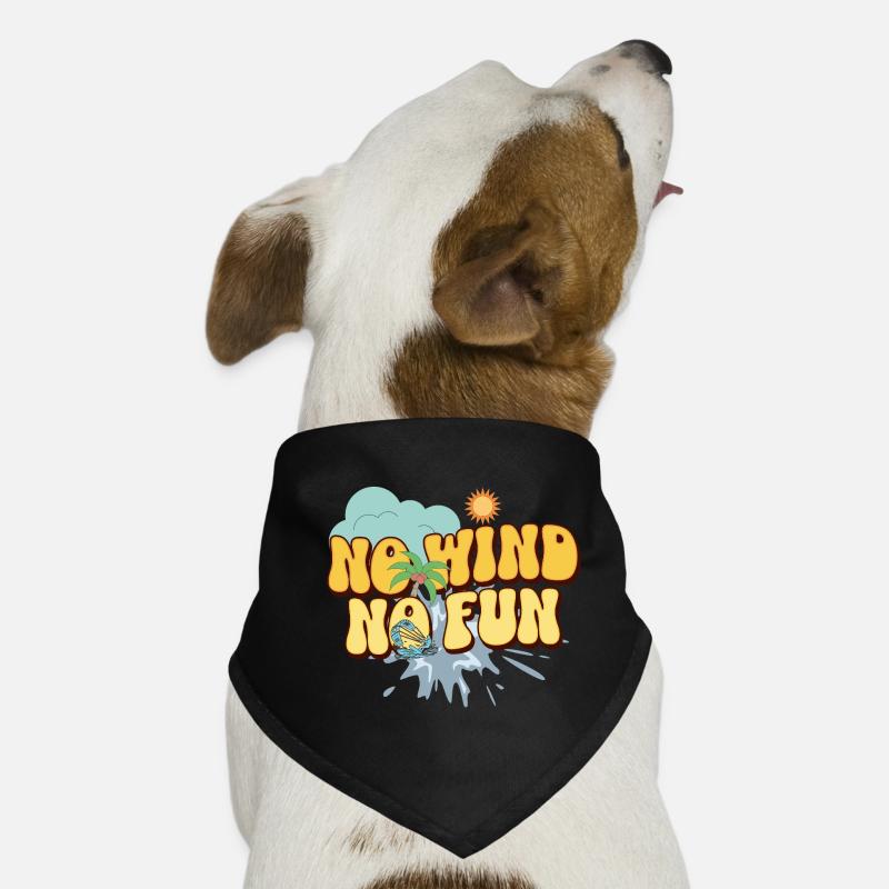 No Wind No Fun Hunde-Bandana