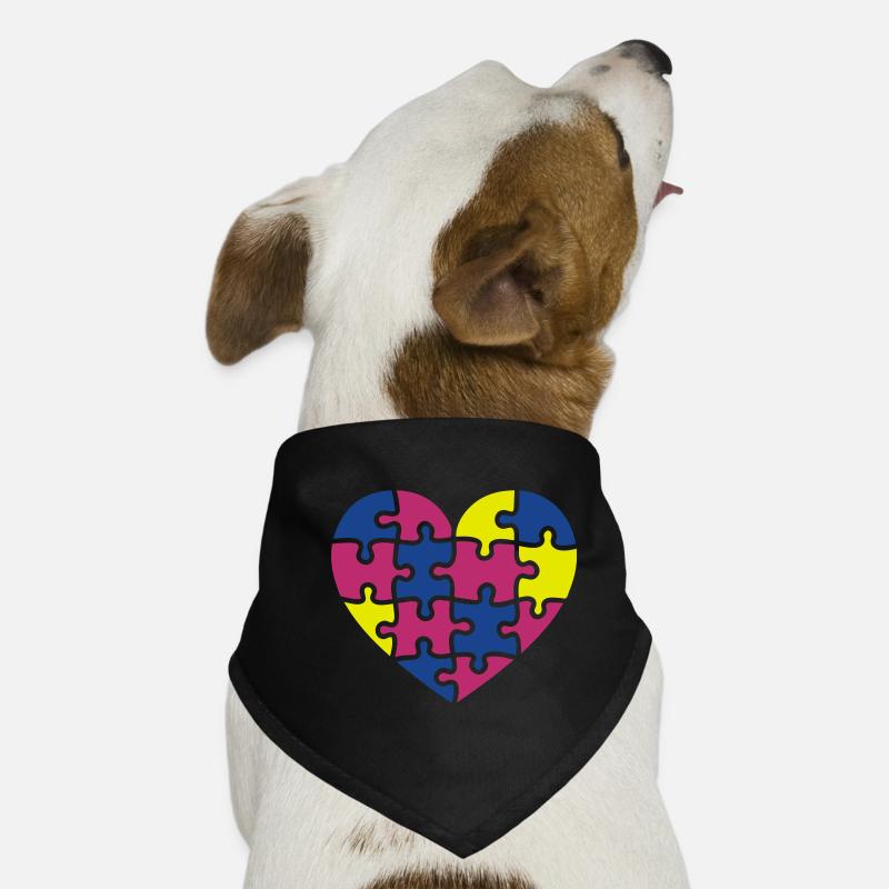 puzzle herz Dog Bandana