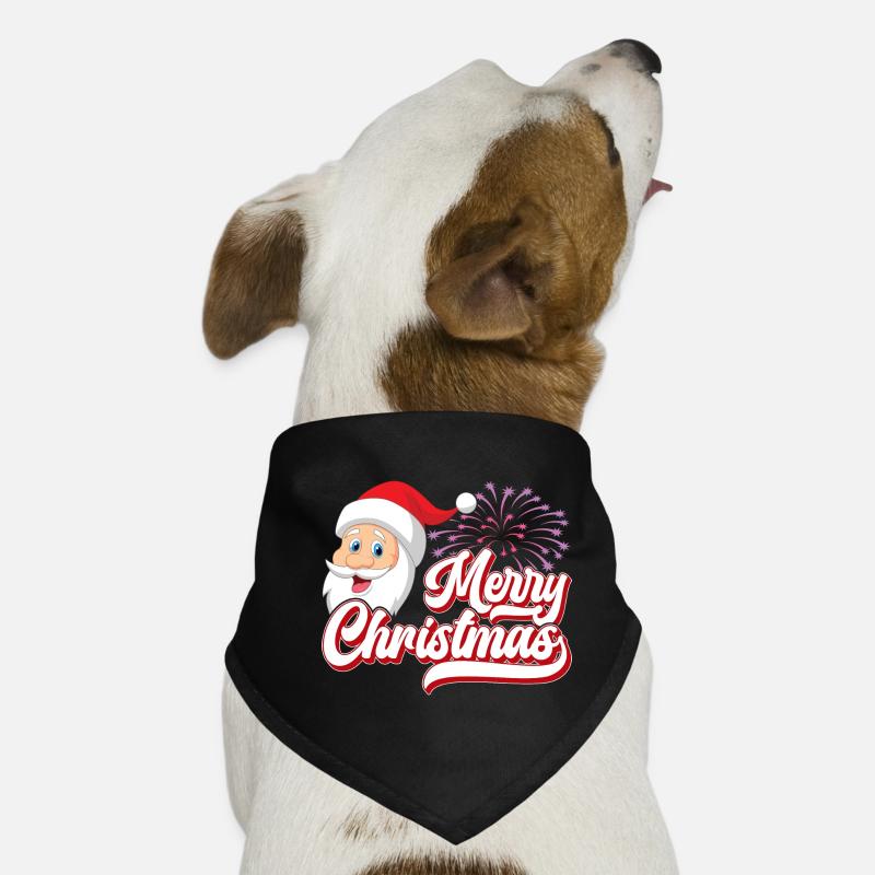 Joyeux Noël, Père Noël Bandana pour chien
