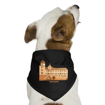Rosenheim Museum Oberbayern Alpenvorland Bayern - Hunde-Bandana - Schwarz - Vorne
