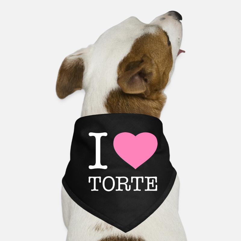 I love Torte Hunde-Bandana