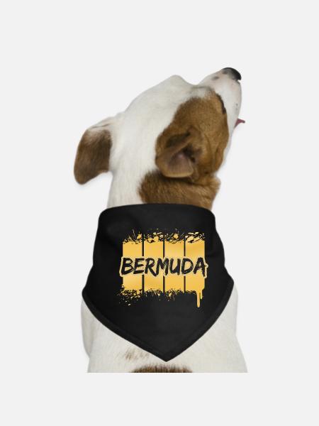 Bermuda Bermuda - Hunde-Bandana - Schwarz - Vorne