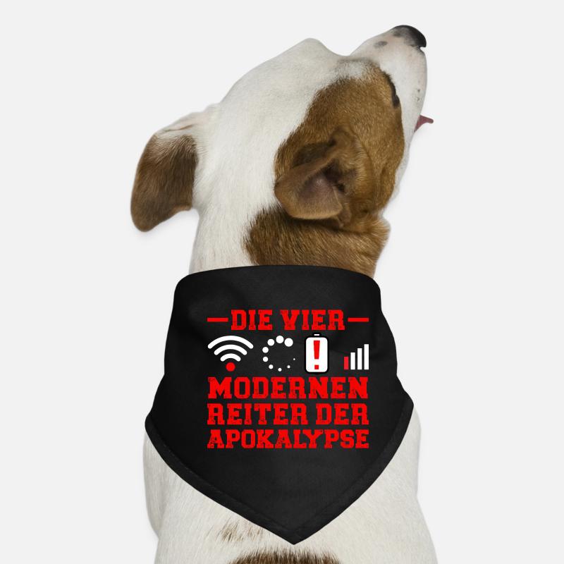 Ordinateurs LES QUATRE CAVALIERS DE L’APOCALYPSE MODERNE Bandana pour chien