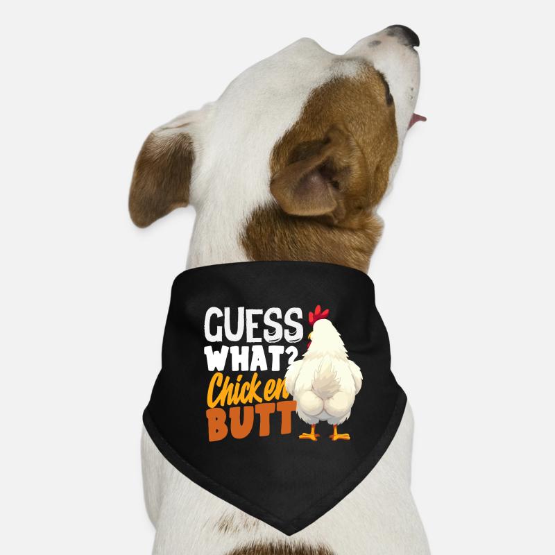 Blague drôle sur le Fond du Poulet Devine Bandana pour chien