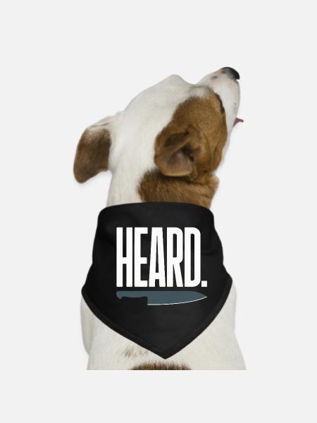Prep Cook Kitchen Prep Back Of House Line - Dog Bandana - black - Front