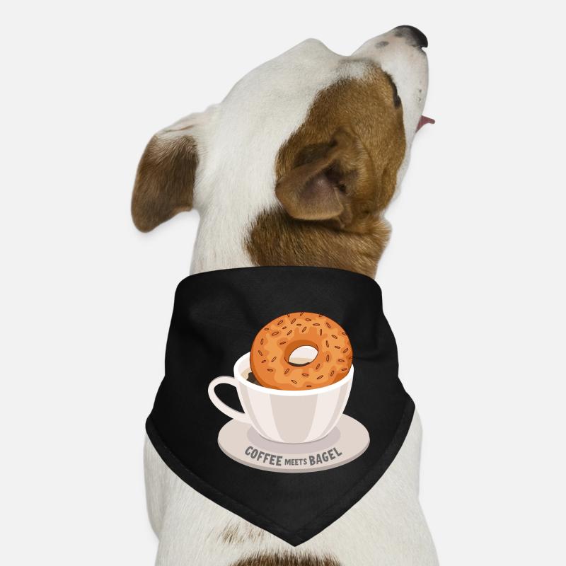 Le café rencontre le bagel Bandana pour chien