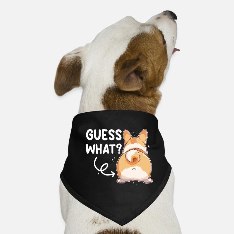 Guess what Corgi Butt saying Dog Bandana