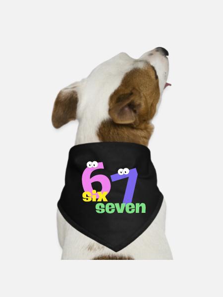 Six Seven Trend - Dog Bandana - black - Front