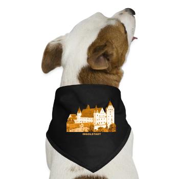 Ingolstadt Schloss Oberbayern Donau Armeemuseum - Hunde-Bandana - Schwarz - Vorne