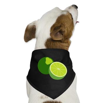 Limette - Hunde-Bandana - Schwarz - Vorne