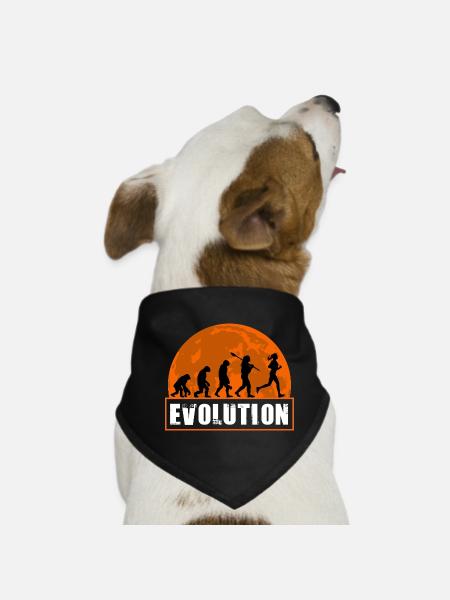 Running Evolution Running Girl Marathon Runner - Bandana pour chien - noir - Devant