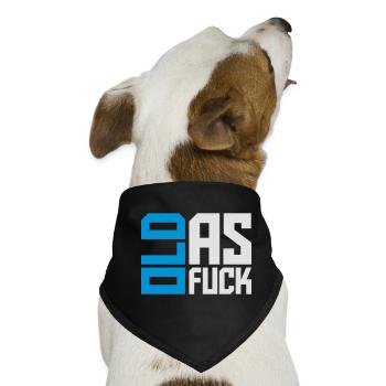 old AF Text Logo - Hunde-Bandana - Schwarz - Vorne