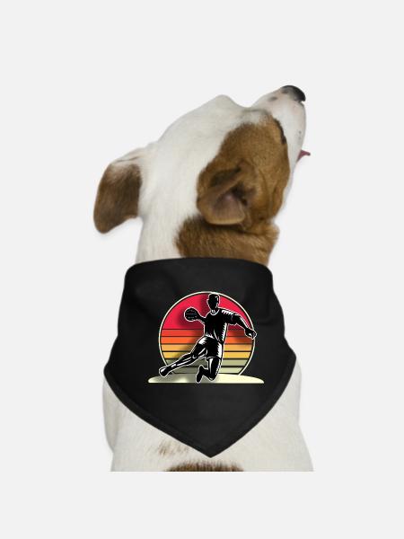 Handball Handball Player - Dog Bandana - black - Front