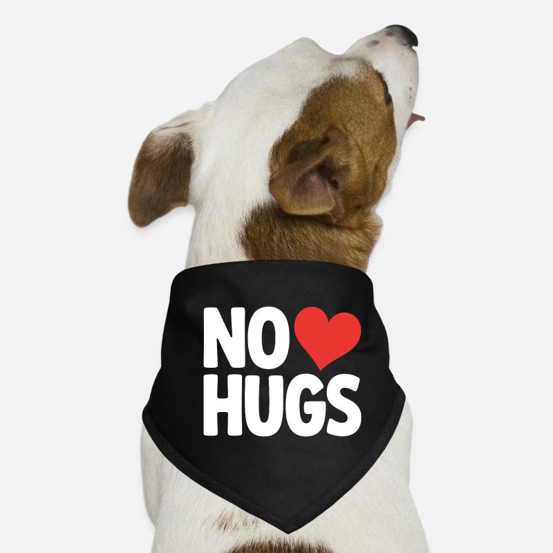 No Hugs Please Keep Your Distance Hug Anti Social Dog Bandana