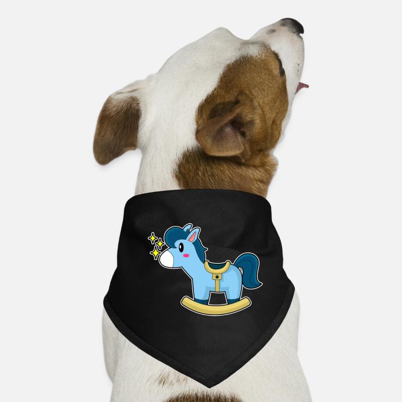Süßes Schaukelpferd Hunde-Bandana
