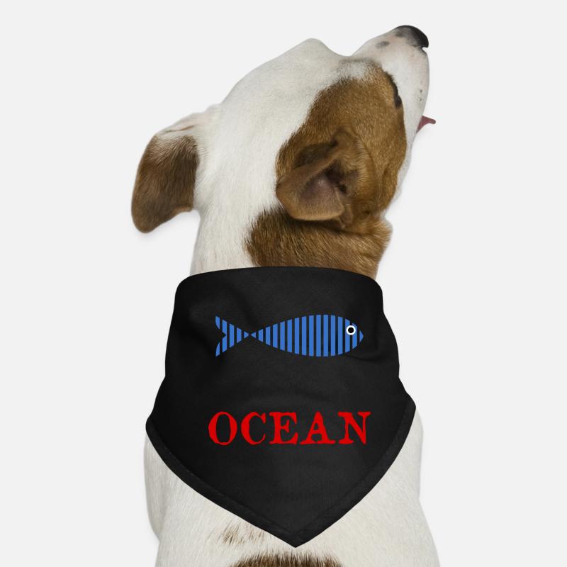 FISH. APRIL FOOL. HOLIDAY. SUMMER. HUMOR Dog Bandana
