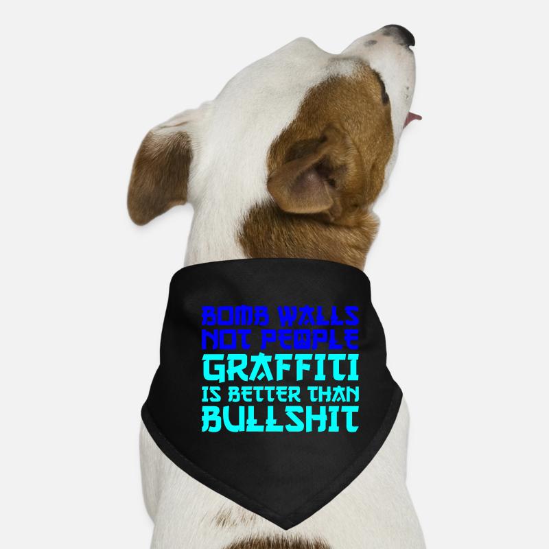 Peace Graffiti Dog Bandana