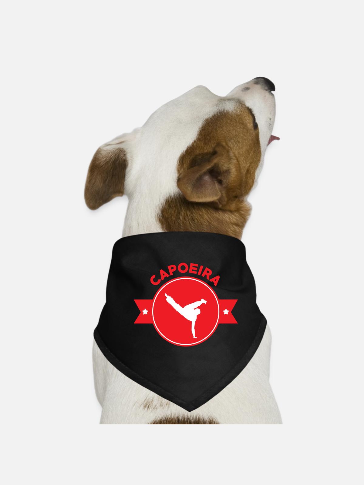Capoeira - Fighting - Dance - Dog Bandana - black - Front