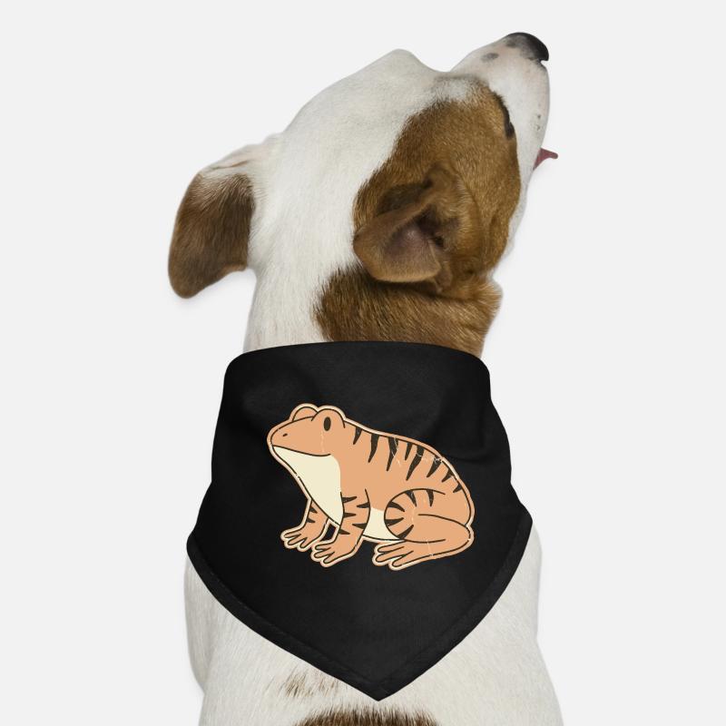 crapaud orange à rayures rétro rayures Tigrée Bandana pour chien