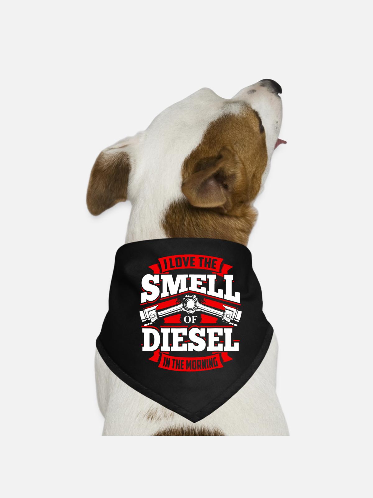 Truck Driver Shirt - Dog Bandana - black - Front
