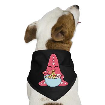 Seestern - Hunde-Bandana - Schwarz - Vorne
